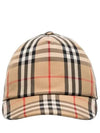 logo applique vintage check ball cap beige - BURBERRY - BALAAN 4