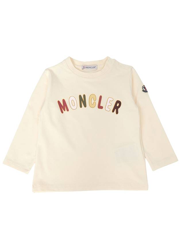 Kids Baby Long Sleeve T Shirt 8D00005 8790N 050 12M18M - MONCLER - BALAAN 1