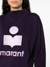 Moby Logo Cotton Sweatshirt Purple - ISABEL MARANT ETOILE - BALAAN 5