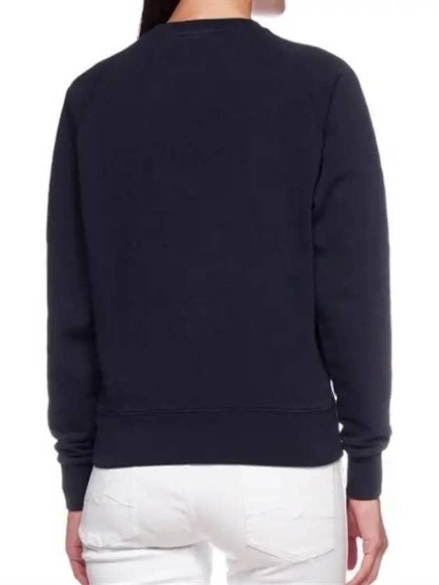 Tricolor Fox Patch Adjusted Sweatshirt Navy - MAISON KITSUNE - BALAAN 4