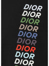 Multi Logo Short Sleeve T-Shirt Black - DIOR - BALAAN 6