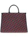 Logo Print Tote Bag Navy Red - LANVIN - BALAAN 4