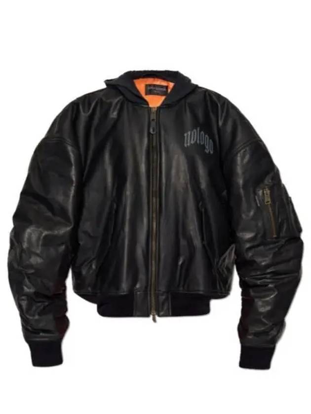 794420 TOS17 1000 Leather Bomber Jacket - BALENCIAGA - BALAAN 2