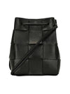 Intrecciato Cassette Small Bucket Bag Black - BOTTEGA VENETA - BALAAN 1