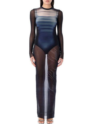 Jean Paul Gaultier Mesh Long Dress Le Male - JEAN PAUL GAULTIER - BALAAN 1