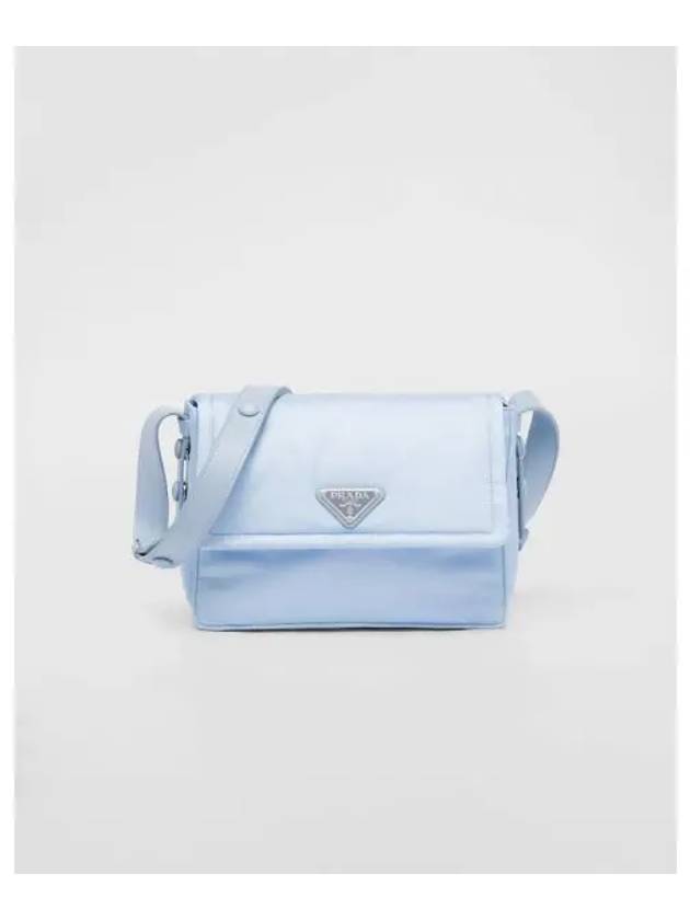 padded nylon small shoulder bag blue - PRADA - BALAAN.