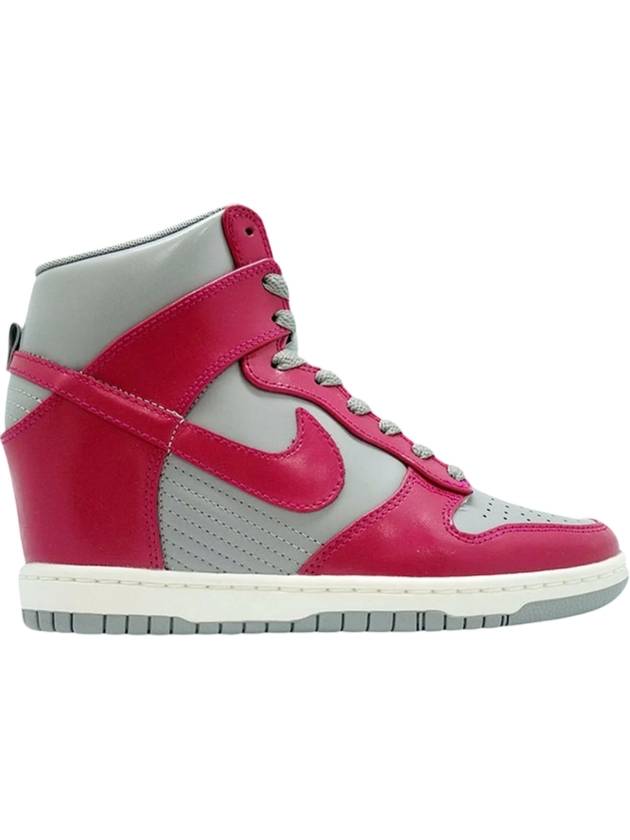 Dunk Sky High Top Sneakers Medium Grey Fuchsia - NIKE - BALAAN 1