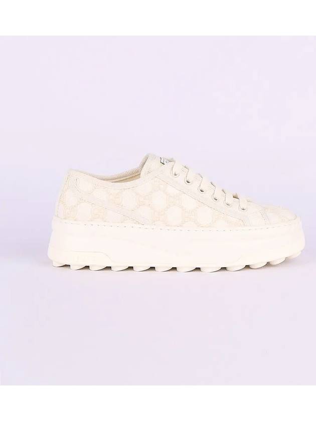 Women's Tennis 1977 Canvas Low Top Sneakers Off-White - GUCCI - BALAAN 3