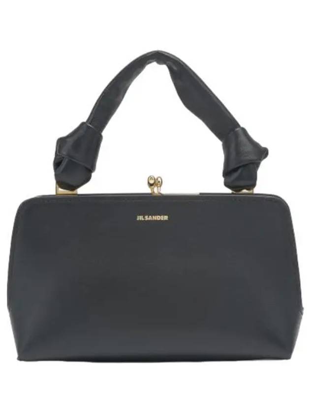 Mini Goji Square Tote Bag Black Handbag - JIL SANDER - BALAAN 1