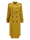 Gabardine Long Trench Coat Yellow - BURBERRY - BALAAN 2