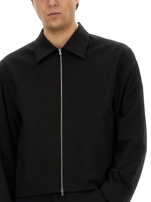 Worsted Wool Zip-Up Jacket Black - OUR LEGACY - BALAAN 3