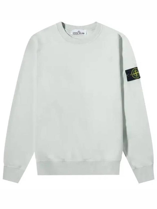 Wappen Patch Crew Neck Sweatshirt Pearly Grey - STONE ISLAND - BALAAN 2