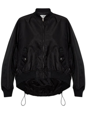 MM6 Maison Margiela Jacket With Logo, Women's, Black - MAISON MARGIELA - BALAAN 1