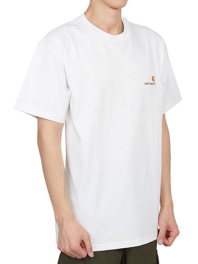 American Script Short Sleeve T-Shirt White - CARHARTT WIP - BALAAN 4