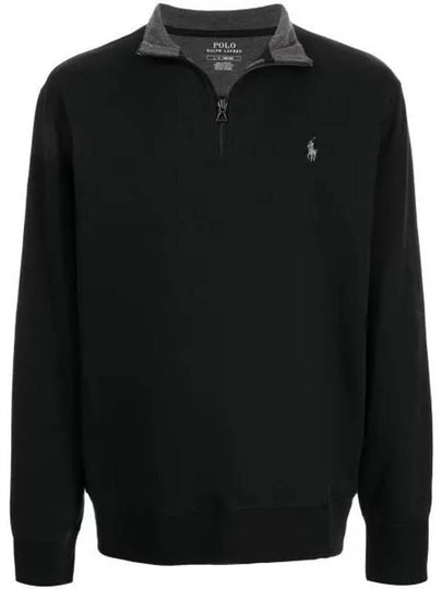 Pony Logo Half Zip-up Sweatshirt Black - POLO RALPH LAUREN - BALAAN 2