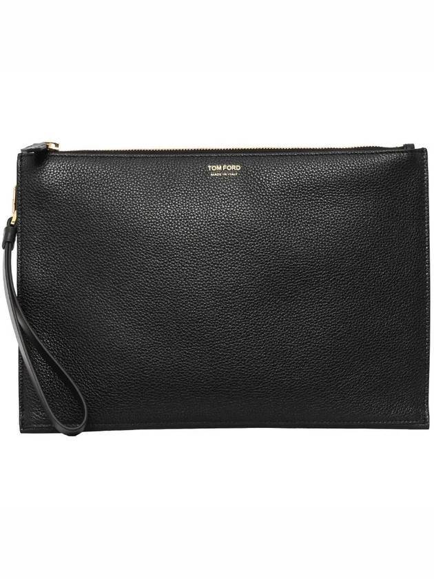 Men's Logo Strap Clutch Bag Black - TOM FORD - BALAAN.