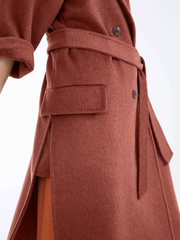 RISORSA Cashmere Camel Hair Double Breasted Coat 004 Terracotta - MAX MARA - BALAAN 4