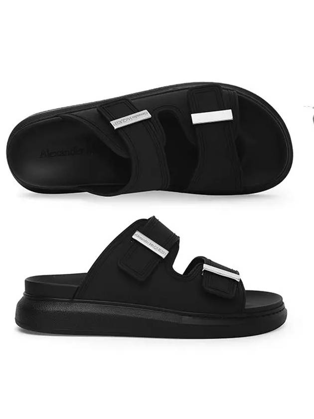 Hybrid Rubber Slippers Black - ALEXANDER MCQUEEN - BALAAN 3