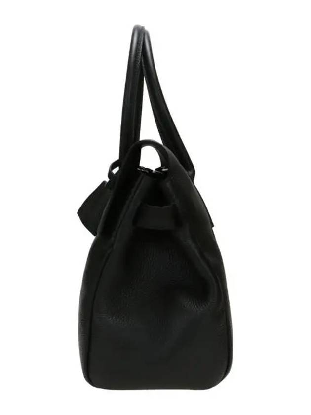 Small Bayswater Classic Grain Tote Bag Black - MULBERRY - BALAAN 4