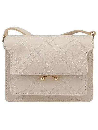 Women's Trunk Soft Mini Shoulder Bag Beige - MARNI - BALAAN 2