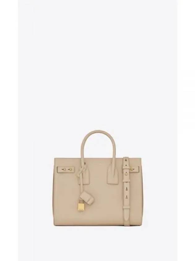 Sac De Jour Grain Leather Small Tote Bag Seasalt - SAINT LAURENT - BALAAN 2