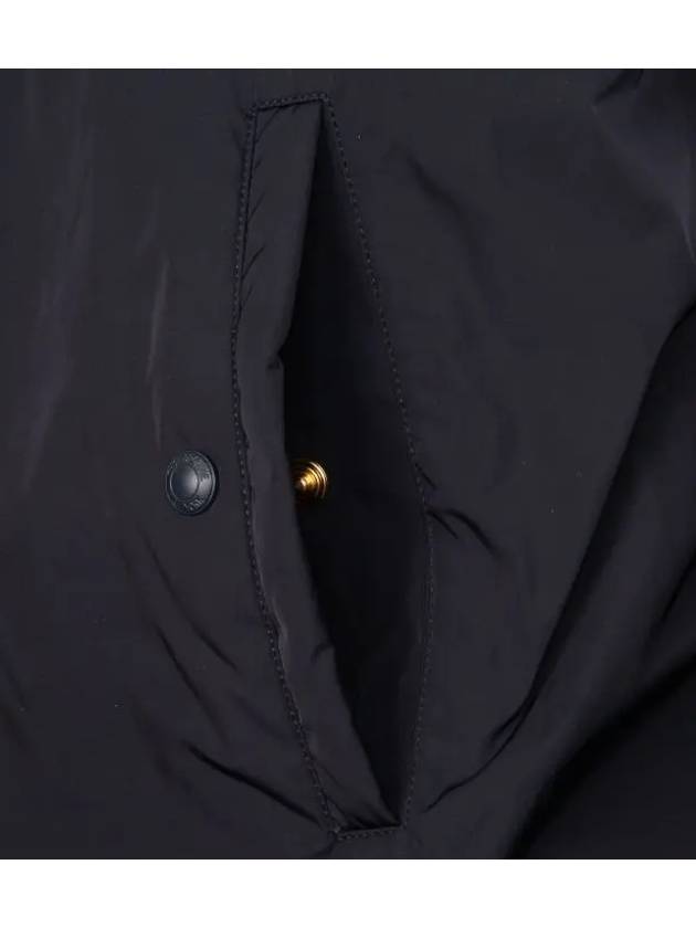 Poly Twill 4-bar Down Filled Hooded Jacket Navy - THOM BROWNE - BALAAN 5