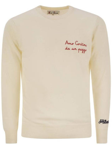 AMO CORTINA DA UN PEZZO sweater in wool and cashmere blend - MC 2 SAINT BARTH - BALAAN 1