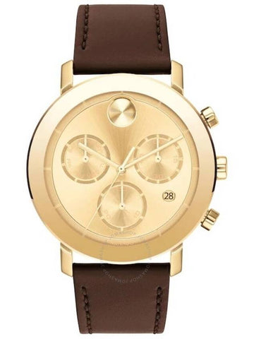 Movado Bold Evolution Chronograph Quartz Gold Dial Men's Watch 3600757 - MOVADO - BALAAN 1