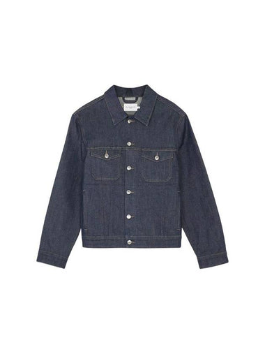 Trucker Denim Jacket Indigo - MAISON KITSUNE - BALAAN 1