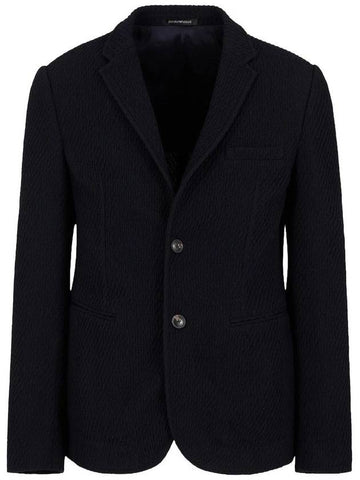 Emporio Armani Jackets Blue - EMPORIO ARMANI - BALAAN 1