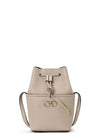 Gancini Mini Bucket Bag Beige - SALVATORE FERRAGAMO - BALAAN 2