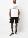 Graphic Logo Print Short Sleeve T-Shirt White - CP COMPANY - BALAAN 3