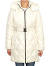 Women s Goose Down Long Padded Conza Hood Detachable Diamond Quilted Jacket VDDJ95636 BGL - DUVETICA - BALAAN 3