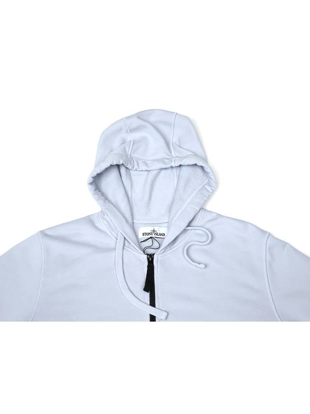 Wappen Patch Pocket Zip Up Hoodie Conch - STONE ISLAND - BALAAN 6