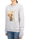 Fox Champion Print Sweatshirt Grey - MAISON KITSUNE - BALAAN 3