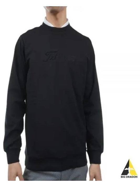 24 Mini Lined Crew Neck TLPMJ141J BK Men s - TITLEIST - BALAAN 1