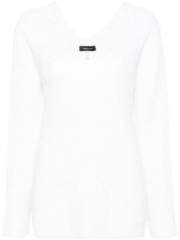 Sweater MAD264F020 D510 0142 WHITE - FABIANA FILIPPI - BALAAN 1