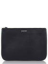 Logo Medium Leather Clutch Bag Black - BALENCIAGA - BALAAN 2