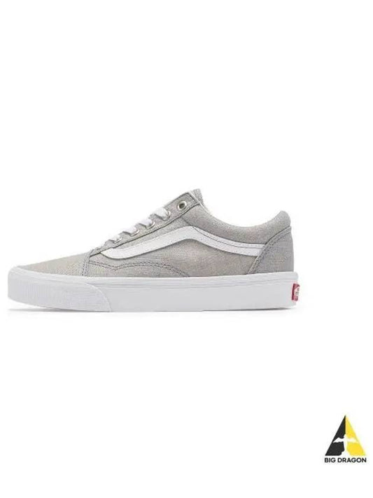 Old School Summer Linen Dusty Blue VN000CR5DSB1 - VANS - BALAAN 1