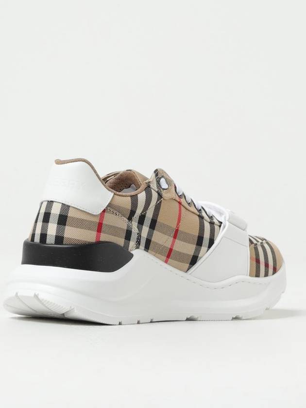 Vintage Check Suede Leather Sneakers Archive Beige - BURBERRY - BALAAN 4