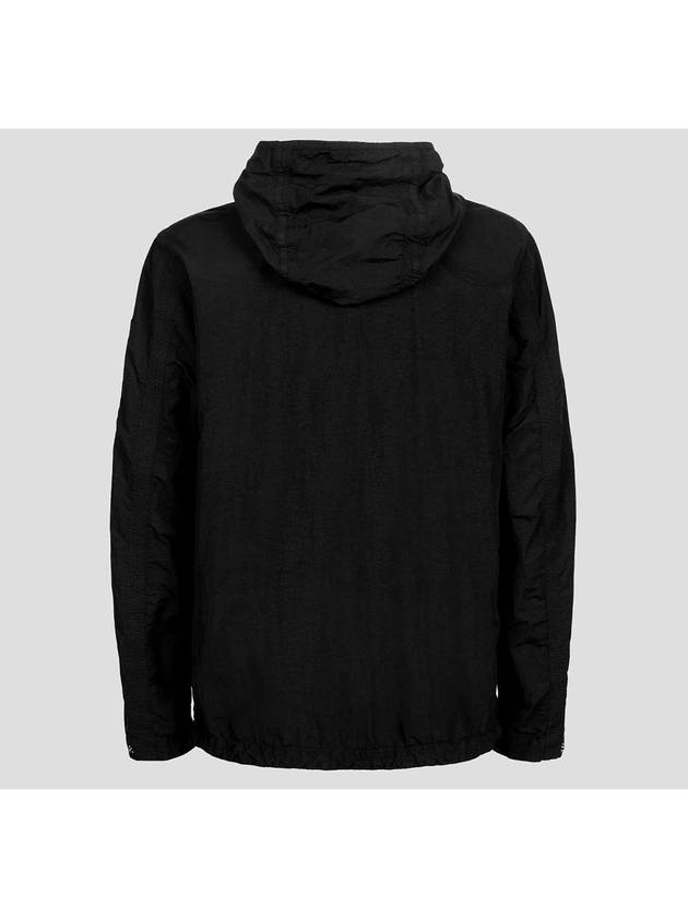 Lens Wappen Nylon Hooded Jacket Black - CP COMPANY - BALAAN 4