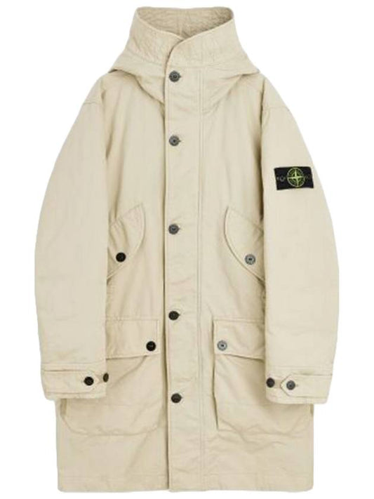 GD DAVID TC David down parka jacket beige 771570449 V0090 - STONE ISLAND - BALAAN 1