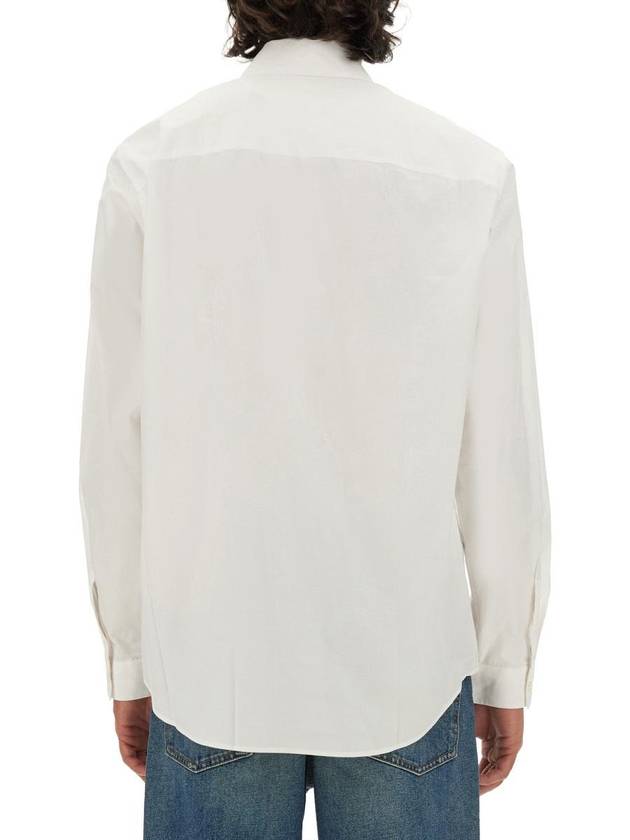 Cotton Shirt WITH OVALD Embroidered Logo A146340PCAL100 B0651186119 - DIESEL - BALAAN 4