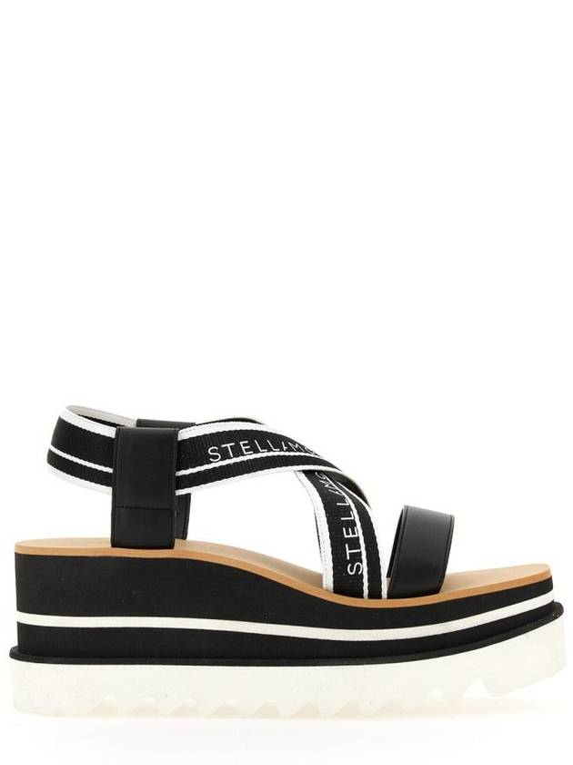 striped platform sandals black - STELLA MCCARTNEY - BALAAN 2