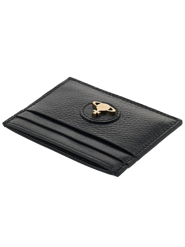 Women's Polished Flat Card Wallet Black - VIVIENNE WESTWOOD - BALAAN 5