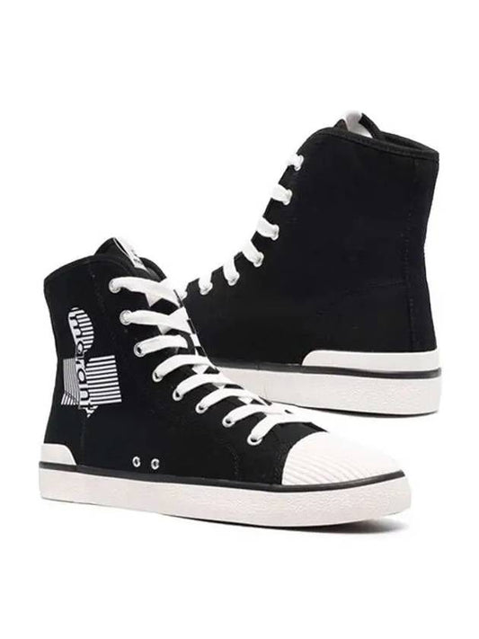 Benkin Logo High Top Sneakers Black - ISABEL MARANT - BALAAN 2