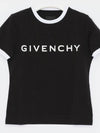 Archetype Slim Fit Cotton Short Sleeve T-Shirt Black - GIVENCHY - BALAAN 3