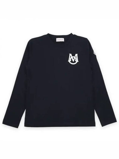 Kids Waffen Embroidered Logo Long Sleeve T Shirt 8D00004 83907 778 8 10A 270947 1053824 - MONCLER - BALAAN 1