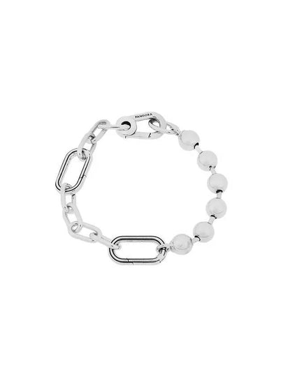 Me Metal Bead Chain Bracelet Silver - PANDORA - BALAAN 2