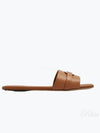 Gancini Ornament Flat Slide Brown - SALVATORE FERRAGAMO - BALAAN 2